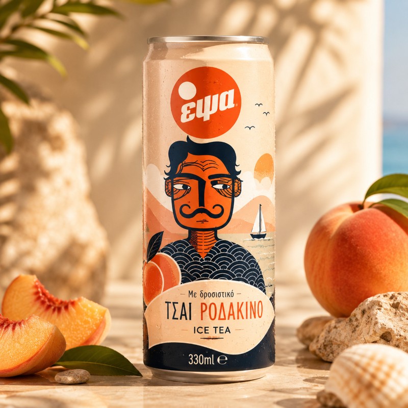 ΕΨΑ ICE TEA ΡΟΔΑΚΙΝΟ 330ml